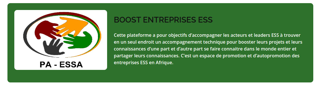 PA-ESSA propulse l’Économie Sociale et Solidaire au Burkina Faso avec sa nouvelle plateforme collaborative