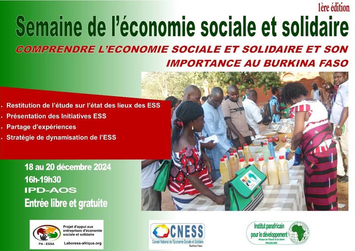 La 1ère Édition de la Semaine de l’Économie Sociale et Solidaire au Burkina Faso : Comprendre l’ESS et son Impact